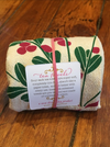flour sack tea towel . seasonal . mistletoe
