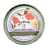 10 oz plantable candle . wildflower "keep blooming" honeysuckle jasmine