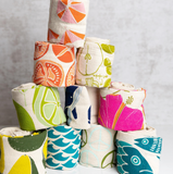 flour sack tea towel . tomato