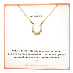 necklace . mini birthstones