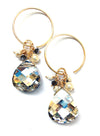 earrings . MINI cluster swarovskis