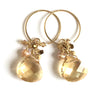 earrings .  cluster swarovskis