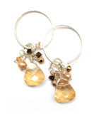 earrings . MINI cluster swarovskis