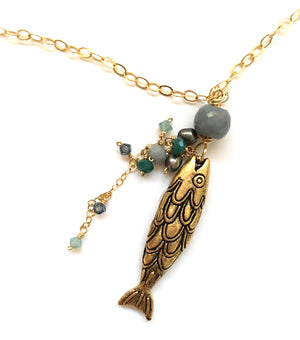 necklace . fish