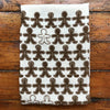 flour sack tea towel . seasonal . gingerbread