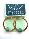 earrings . hammered hoops