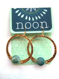 earrings . hammered hoops