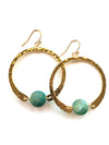 earrings . hammered hoops
