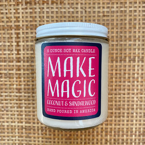 candle . soy wax . Make Magic
