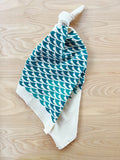 flour sack tea towel . new waves