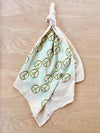 flour sack tea towel. peace signs