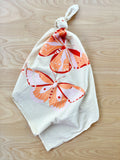 flower sack tea towel . butterflies