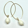 earrings . pearl drops