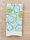 flower sack tea towel . oysters