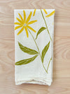 flower sack tea towel . Black eyed Susan