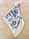 flower sack tea towel . nautical knots