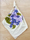 flower sack tea towel . hydrangea