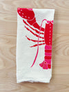 flour sack tea towel . lobsta