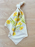 flower sack tea towel . daffodils