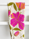 flower sack tea towel . hibiscus