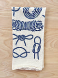flower sack tea towel . nautical knots