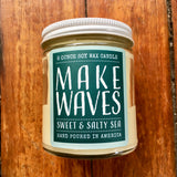 candle . soy wax . Make Waves