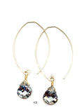 earrings . mini swarovski