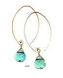 earrings . mini swarovski