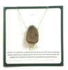 necklace . smooth pyrite