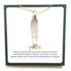necklace . long quartz crystal