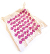flour sack tea towel . red onions
