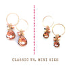 earrings . MINI cluster swarovskis