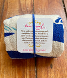 flower sack tea towel . whales